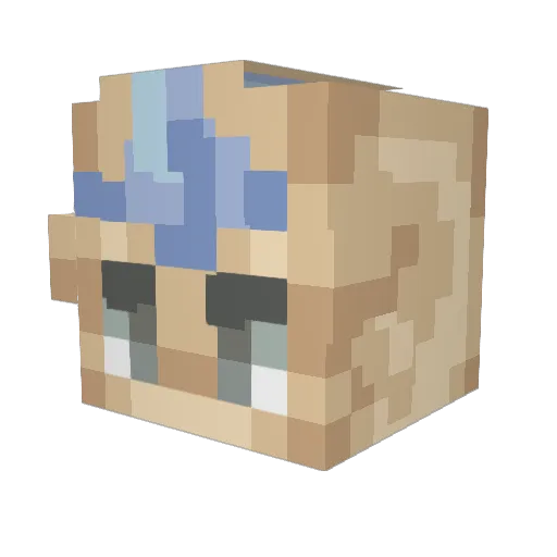 AndrewIsHeree Minecraft avatar head, 3D render