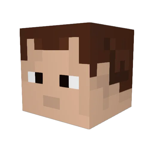 AndrewTheMayor Minecraft avatar head, 3D render