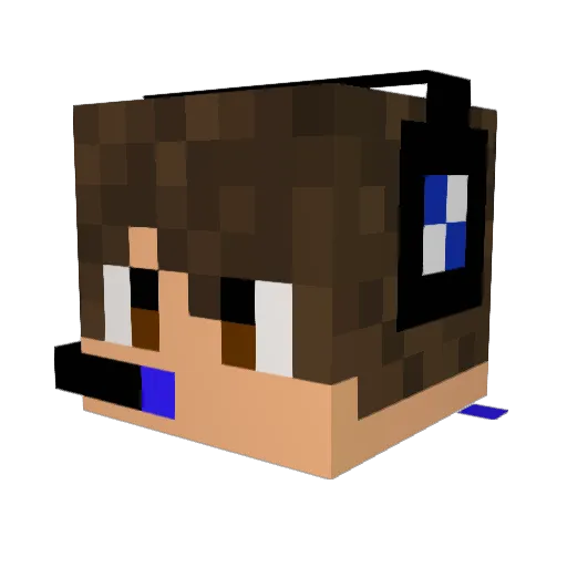 AndrewTheNoooob Minecraft avatar head, 3D render