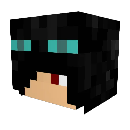 AndrewV483 Minecraft avatar head, 3D render