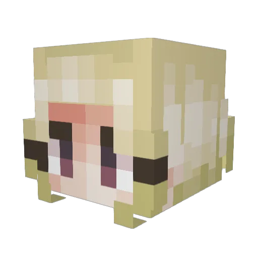 AndrewX_X Minecraft avatar head, 3D render