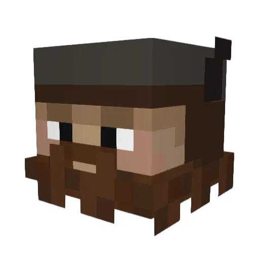 AndrewZorz22 Minecraft avatar head, 3D render
