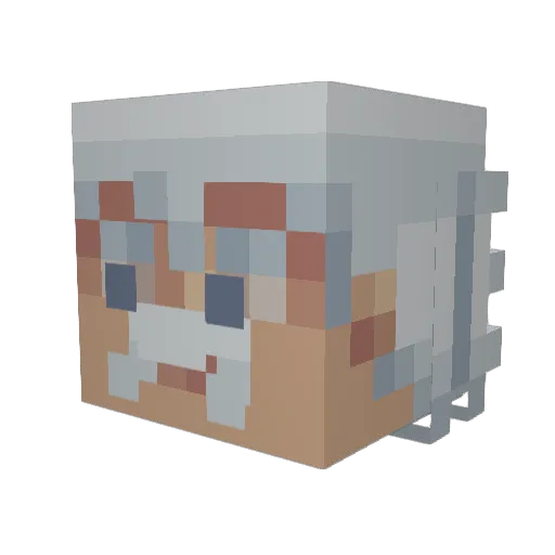 Andrew_Ryan90 Minecraft avatar head, 3D render