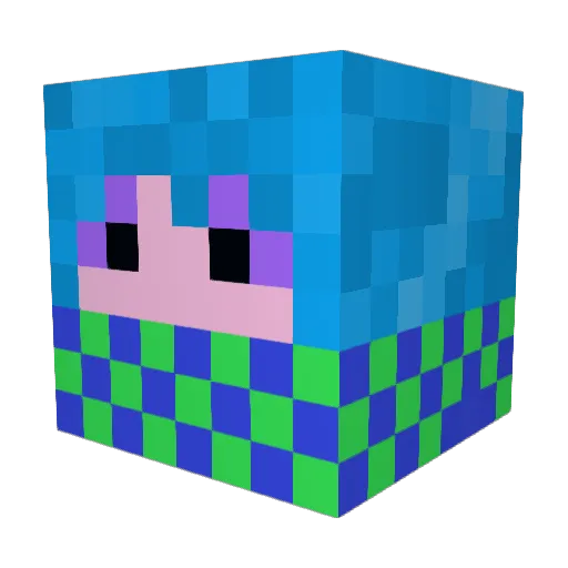 Andrew_Wall Minecraft avatar head, 3D render