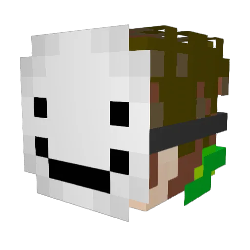 Andrew_transbot2 Minecraft avatar head, 3D render