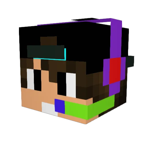 Andrewdjdkr Minecraft avatar head, 3D render