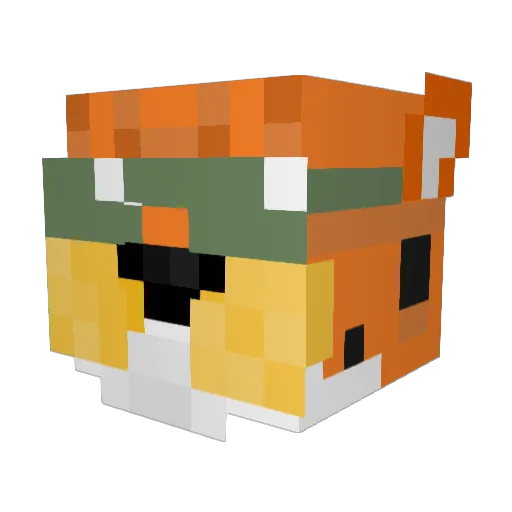 Andrewnew_13 Minecraft avatar head, 3D render