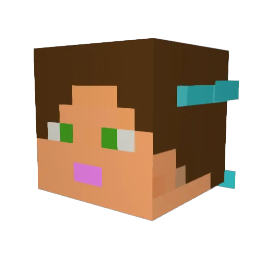 Andrewoplis Minecraft avatar head, 3D render