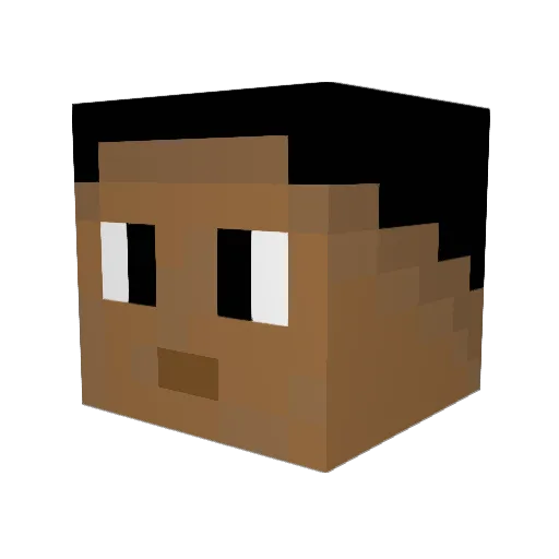 Andrews7777777 Minecraft avatar head, 3D render