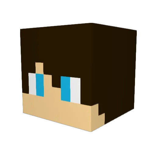 Andrewsays Minecraft avatar head, 3D render