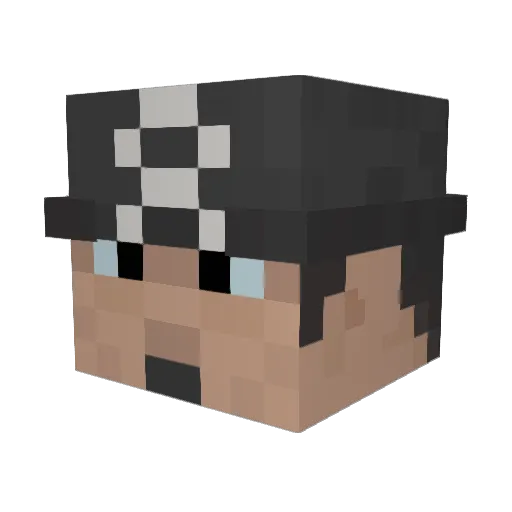 Andrewx98 Minecraft avatar head, 3D render