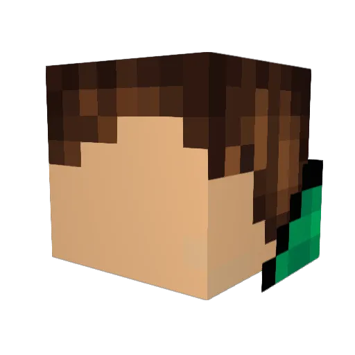 Andrexer Minecraft avatar head, 3D render