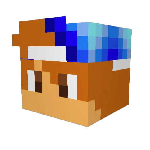 Andrey7878 Minecraft avatar head, 3D render