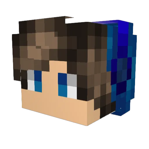 AndreyBro_554 Minecraft avatar head, 3D render