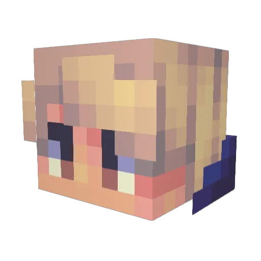 AndreyDuck Minecraft avatar head, 3D render