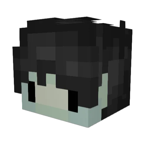 AndreyGliter Minecraft avatar head, 3D render
