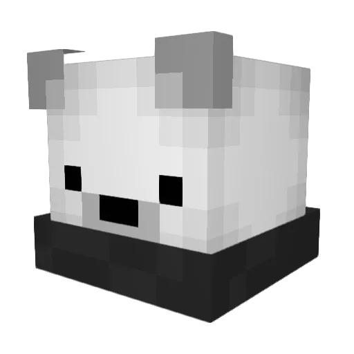 AndreyMine Minecraft avatar head, 3D render