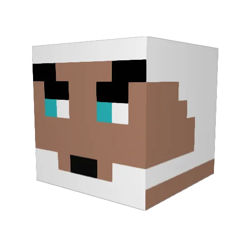 AndreyO_o Minecraft avatar head, 3D render