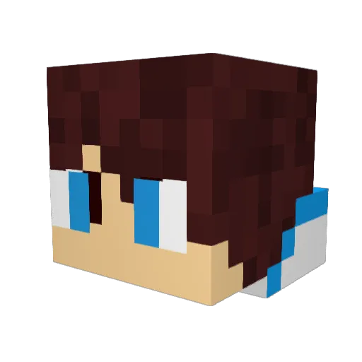 AndreySMF Minecraft avatar head, 3D render