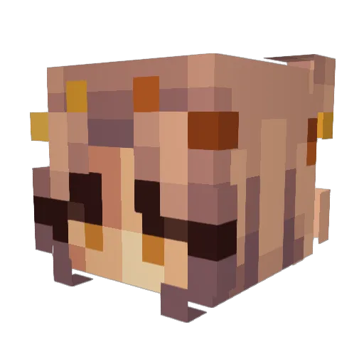 Andreyesy Minecraft avatar head, 3D render