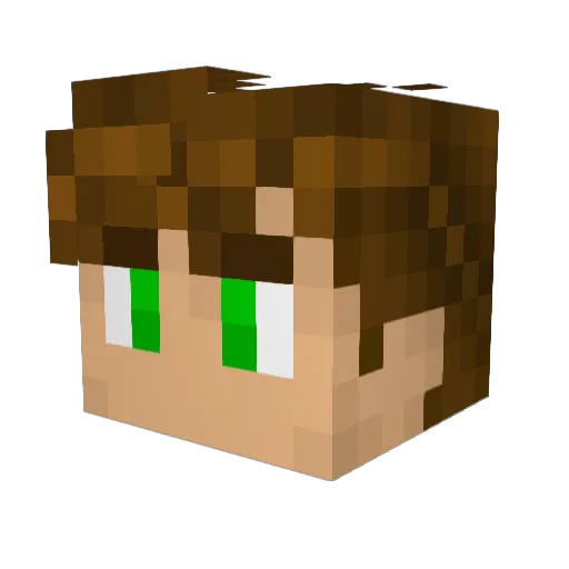 Andrez_24 Minecraft avatar head, 3D render