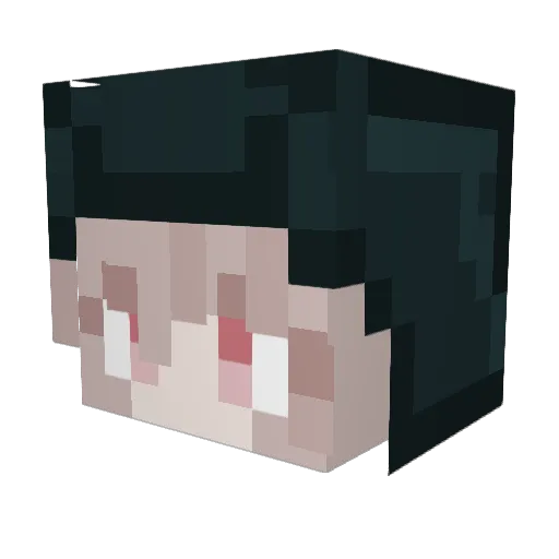 AndrezinDJ Minecraft avatar head, 3D render