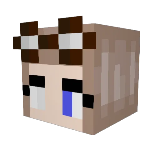 Andriana91 Minecraft avatar head, 3D render