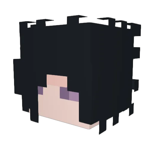 Andrielo Minecraft avatar head, 3D render