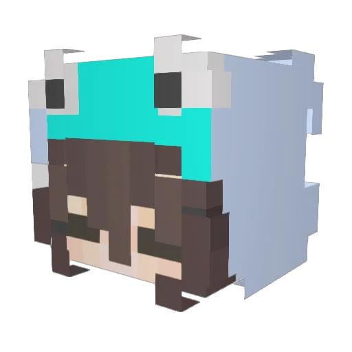 Andrikop8 Minecraft avatar head, 3D render