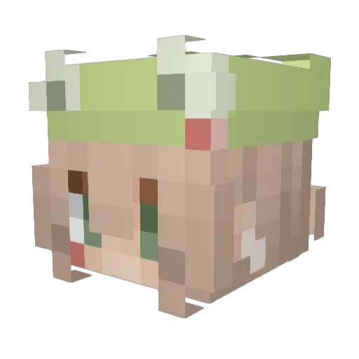 Andrilyas Minecraft avatar head, 3D render