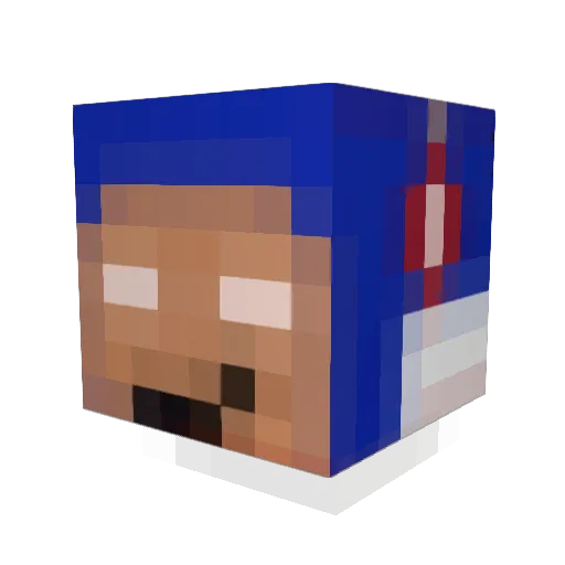 Andris2009 Minecraft avatar head, 3D render