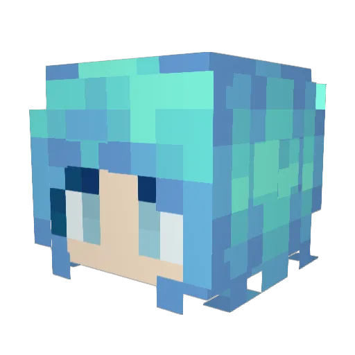 Andritheon Minecraft avatar head, 3D render