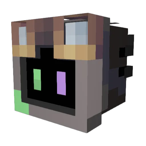Andrix1122 Minecraft avatar head, 3D render