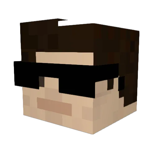 Andriy97 Minecraft avatar head, 3D render