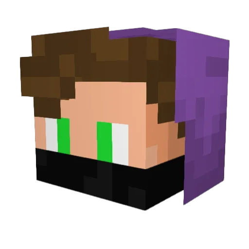 Andriy Minecraft avatar head, 3D render