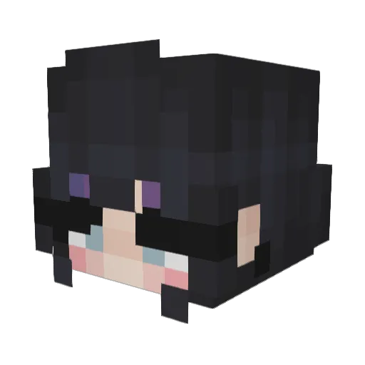 AndroArcana Minecraft avatar head, 3D render
