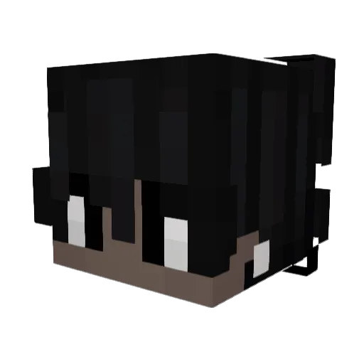 Androgenicc Minecraft avatar head, 3D render