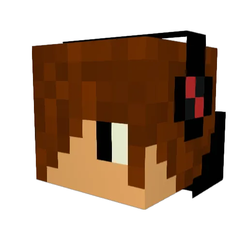 Android077 Minecraft avatar head, 3D render