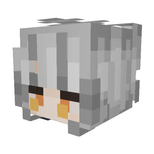 Android097 Minecraft avatar head, 3D render