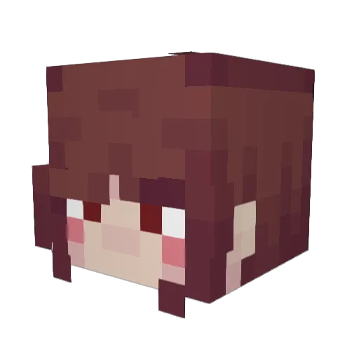 Android_780k Minecraft avatar head, 3D render
