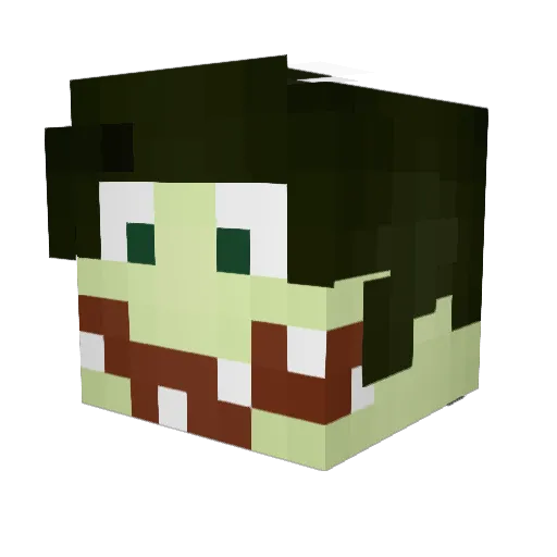 Andromanchick Minecraft avatar head, 3D render