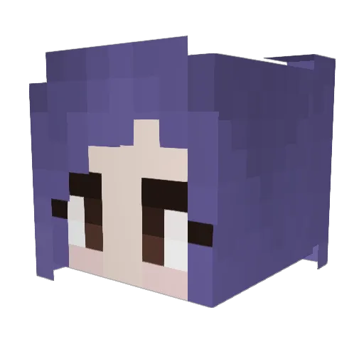Andromaxe Minecraft avatar head, 3D render