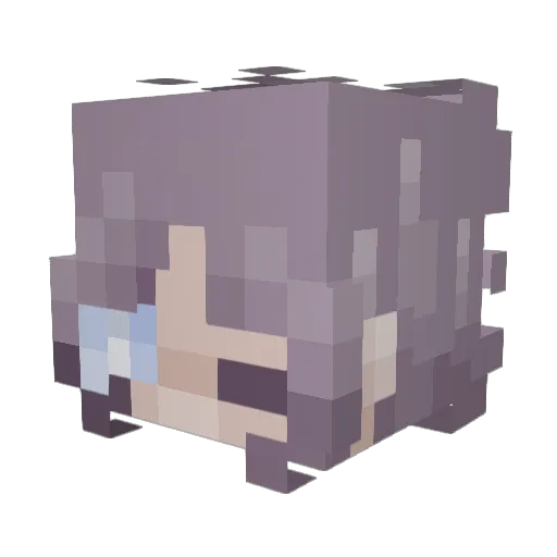 Andromeda718 Minecraft avatar head, 3D render
