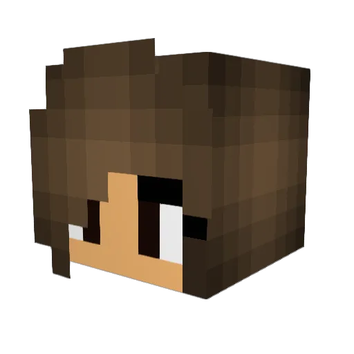 Andromeda71 Minecraft avatar head, 3D render