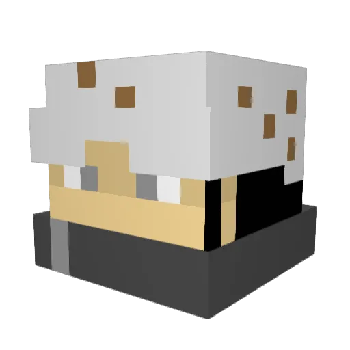 AndromedaOne Minecraft avatar head, 3D render