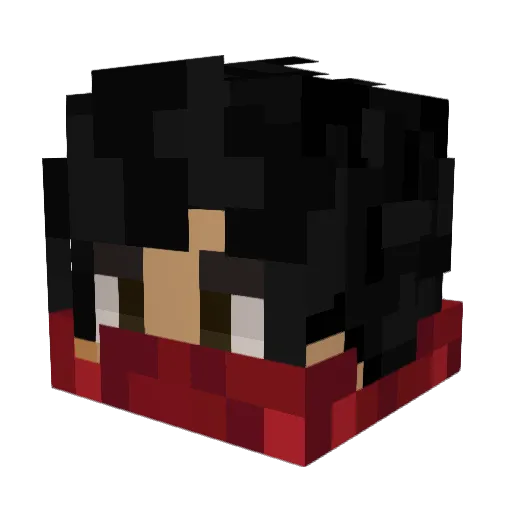Andromedway Minecraft avatar head, 3D render