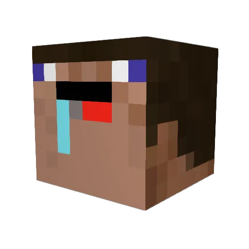 Andronicus11 Minecraft avatar head, 3D render