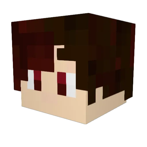 Andropov_ Minecraft avatar head, 3D render