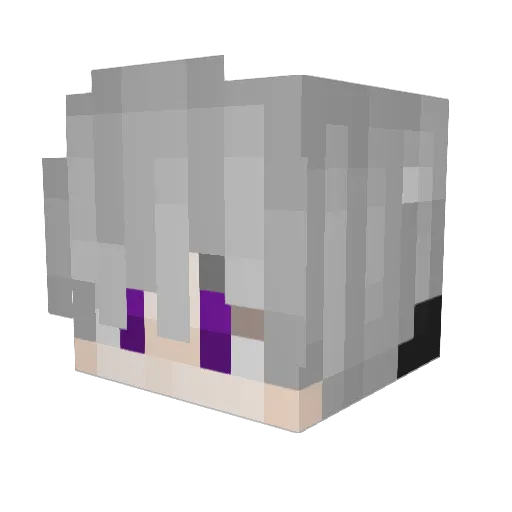 Androzin1 Minecraft avatar head, 3D render