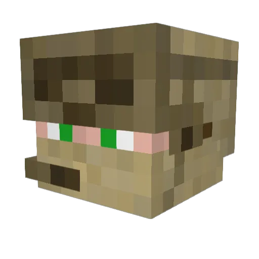 Andru1309 Minecraft avatar head, 3D render